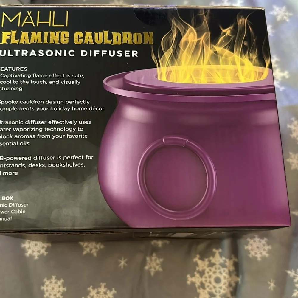 2024 New Mahli Flaming purple Cauldron Aroma Diffuser HTF TikTok Viral - Picture 3 of 5